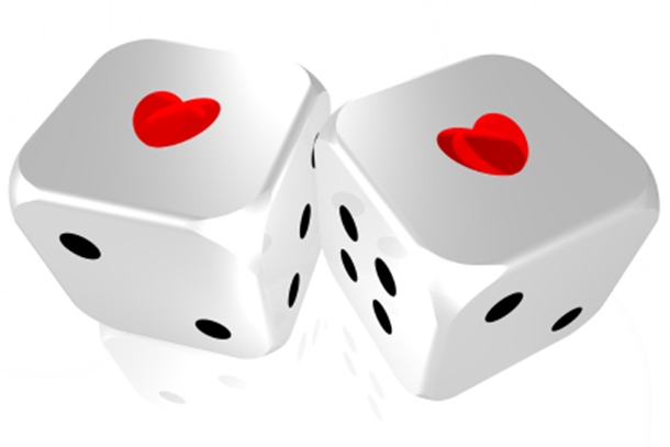 Dice are a popular swingers party game.