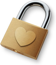 Lock representing polyamory dating site security.